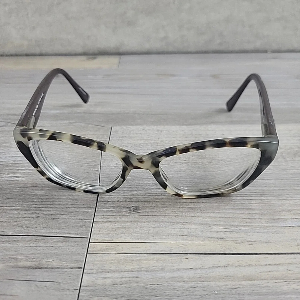 Coach HC6070 5325 Snow Leopard Tortoise Brown‎ Eyeglasses FRAMES ONLY 51-17-135